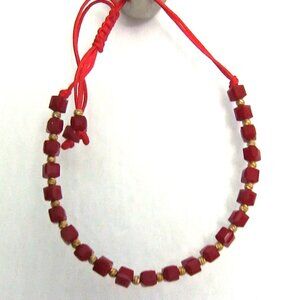 Red Agate, Natural Gemstone Handmade Bracelet